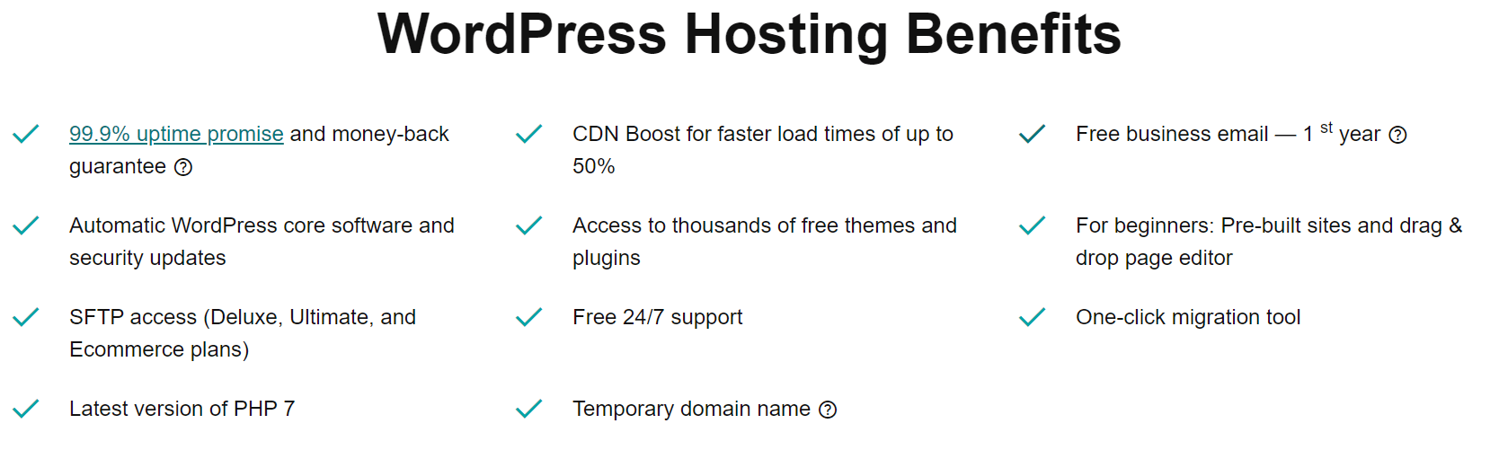 WordPress Hosting Benefits
