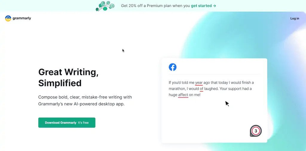 Grammarly official discount page
